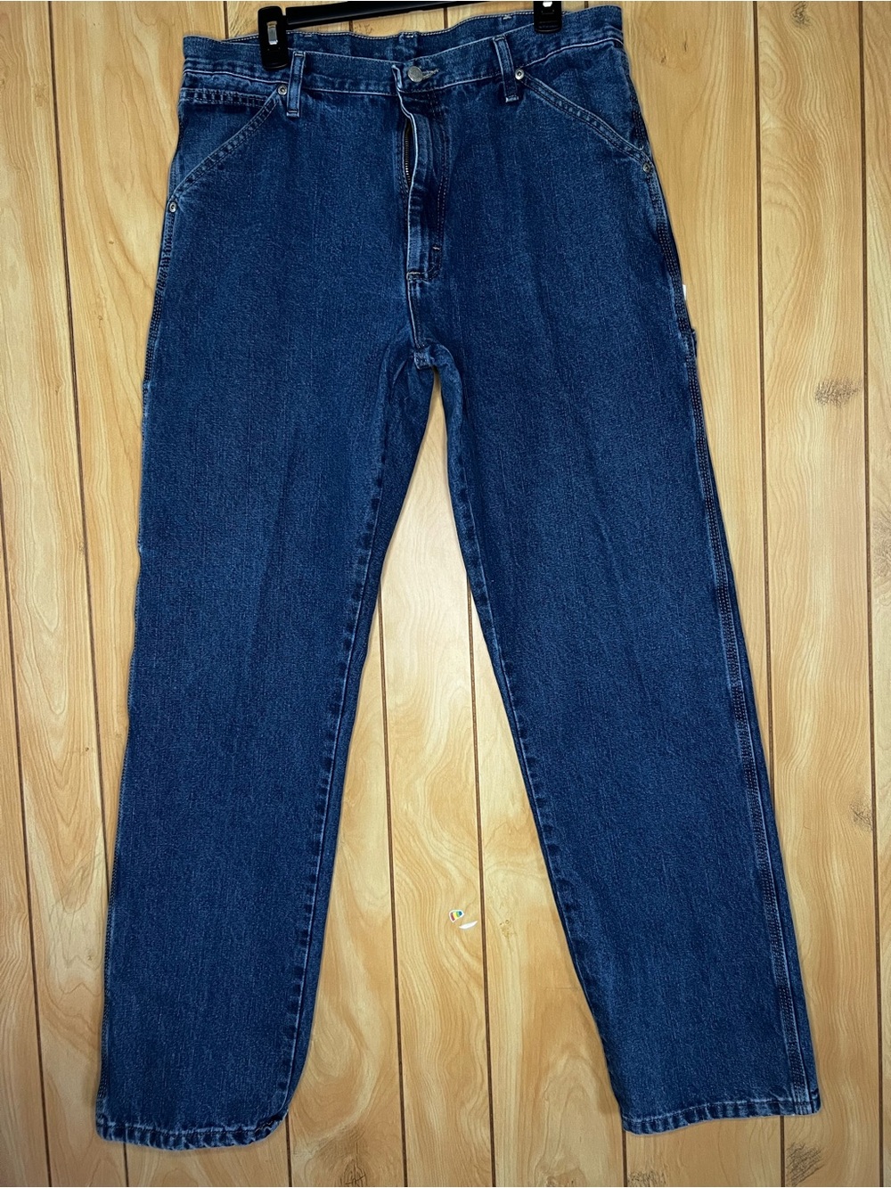 Wrangler Men's Straight Jeans in Indigo Blue #1